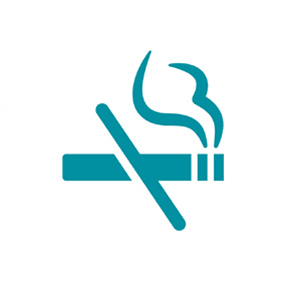 icon of a cigarette with an x on it