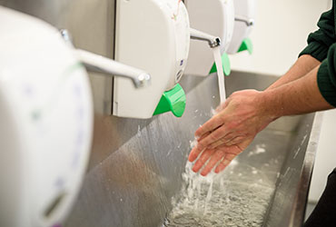 Promote hand-washing