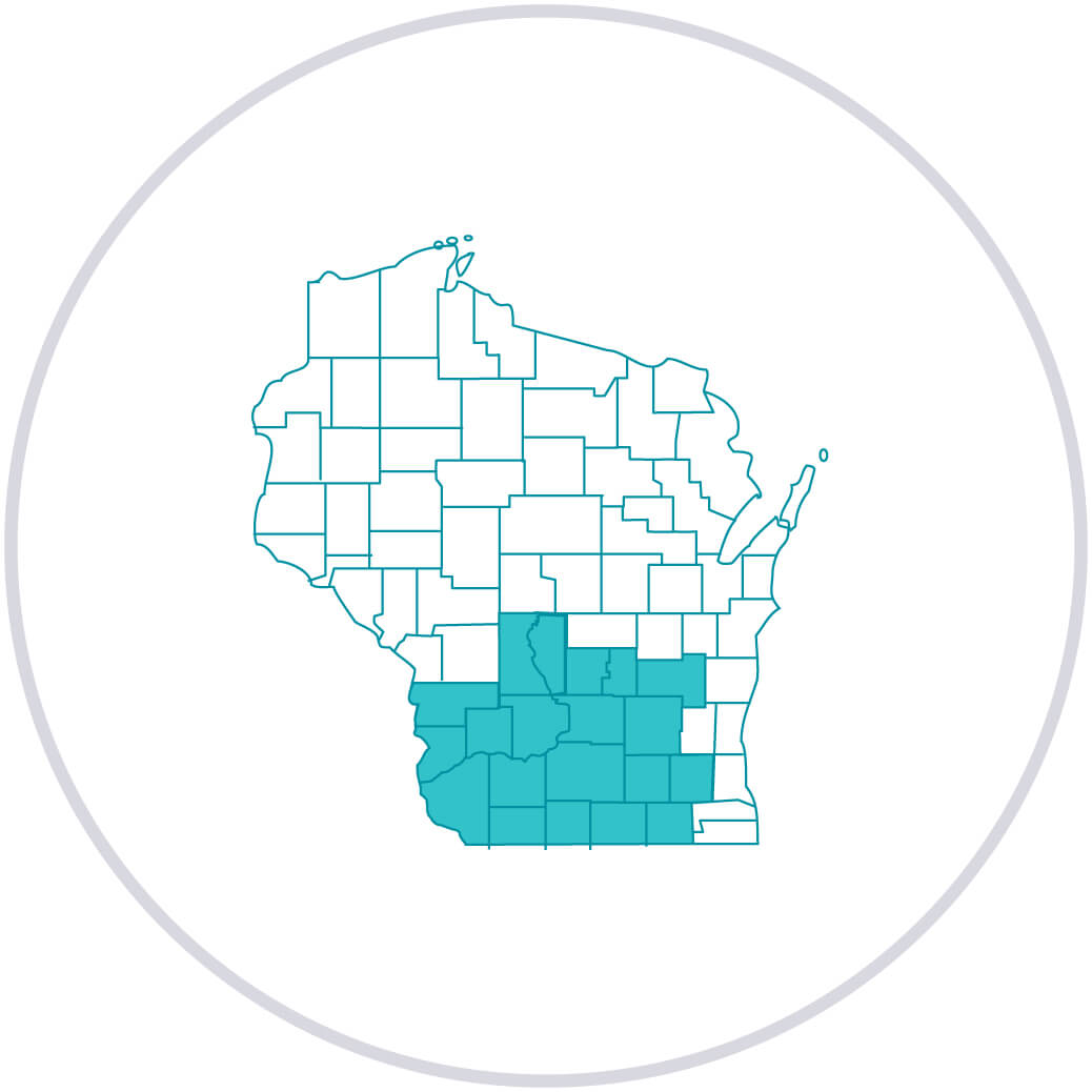 Map of Wisconsin icon